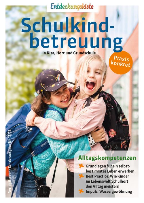 Titelseite Entdeckungskiste Schulkindbetreuung 11/2025