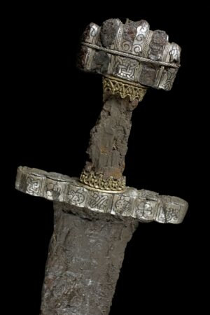 Foto des oberen Teils des Königsschwerts