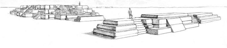 Der Tempel in San Bartolo, wie er einst wohl aussah