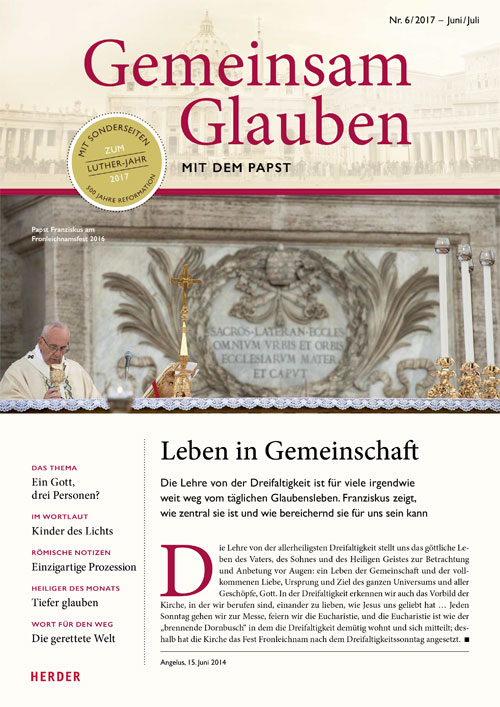 Titelseite: Gemeinsam Glauben 6/2017