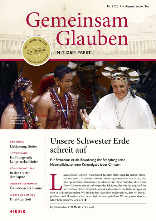 Titelseite: Gemeinsam Glauben 7/2017