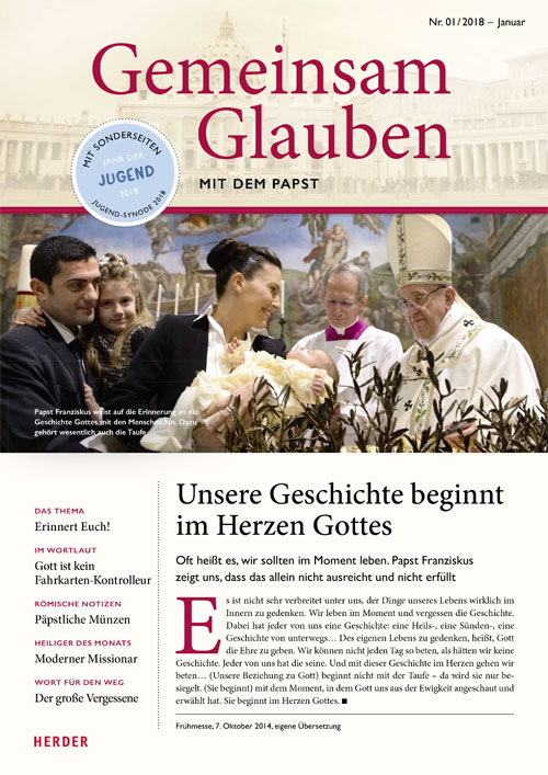 Titelseite: Gemeinsam Glauben 1/2018