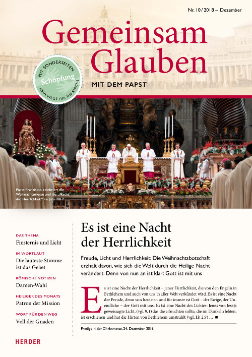 Titelseite: Gemeinsam Glauben 10/2018
