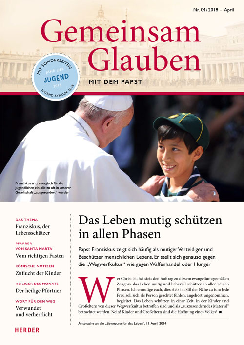 Titelseite: Gemeinsam Glauben 4/2018