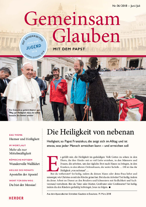 Titelseite: Gemeinsam Glauben 6/2018