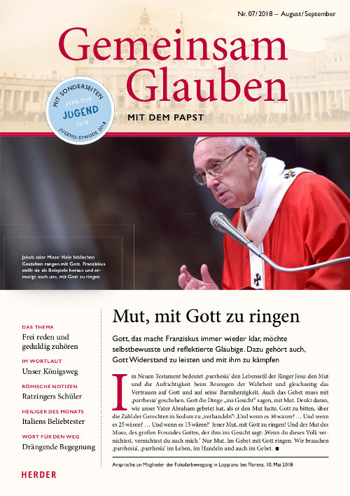 Titelseite: Gemeinsam Glauben 7/2018