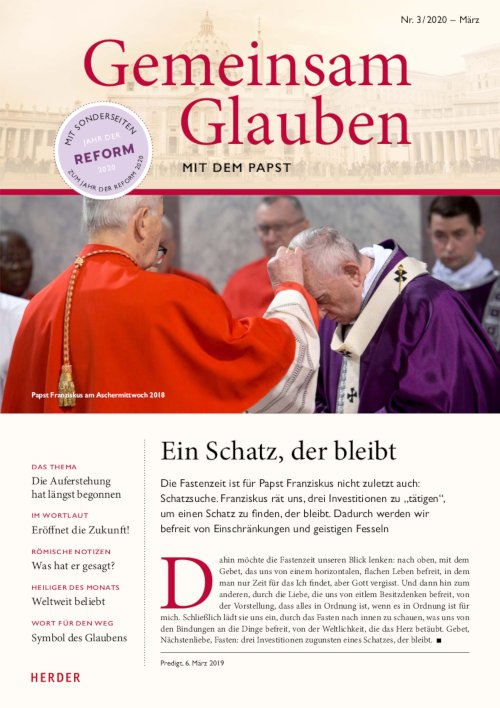Titelseite: Gemeinsam Glauben 3/2020