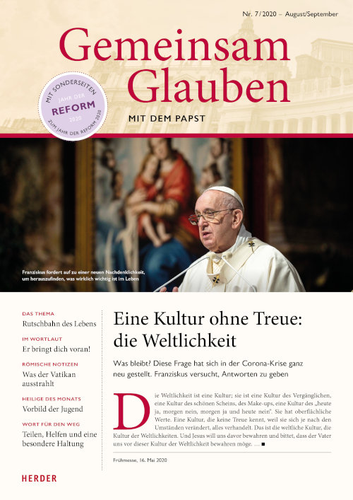 Titelseite: Gemeinsam Glauben 7/2020
