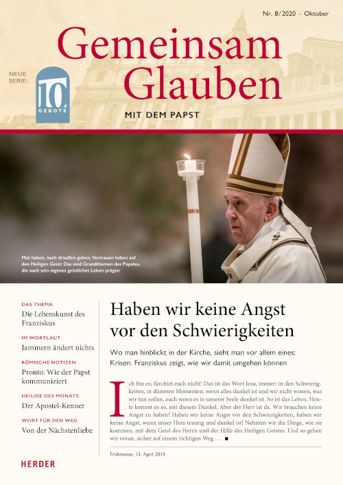 Titelseite: Gemeinsam Glauben 8/2020