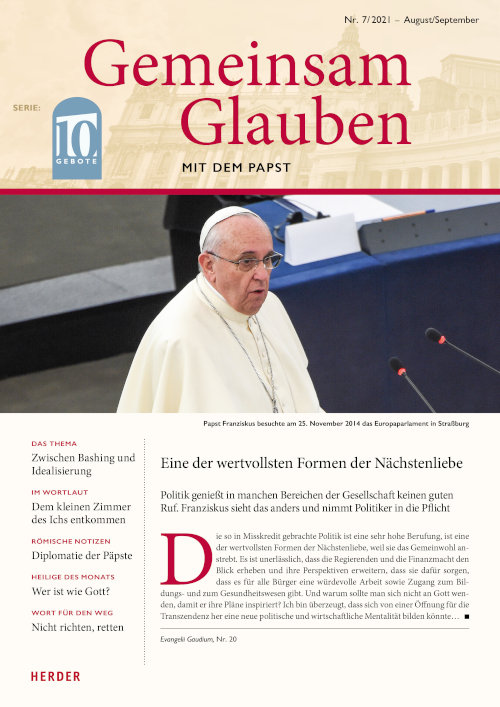 Titelseite: Gemeinsam Glauben 7/2021