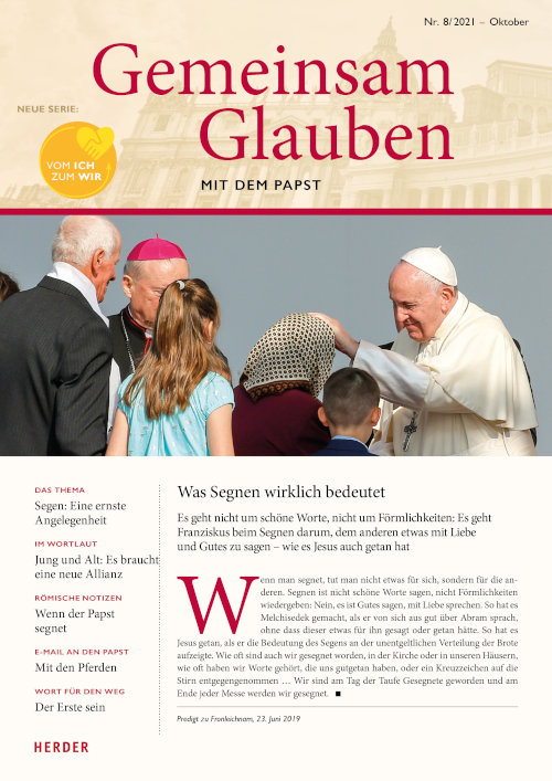 Titelseite: Gemeinsam Glauben 8/2021