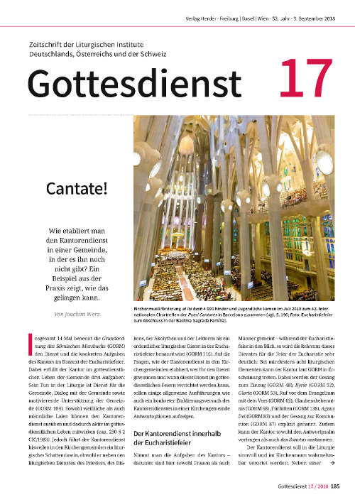 Gottesdienst 17 / 2018