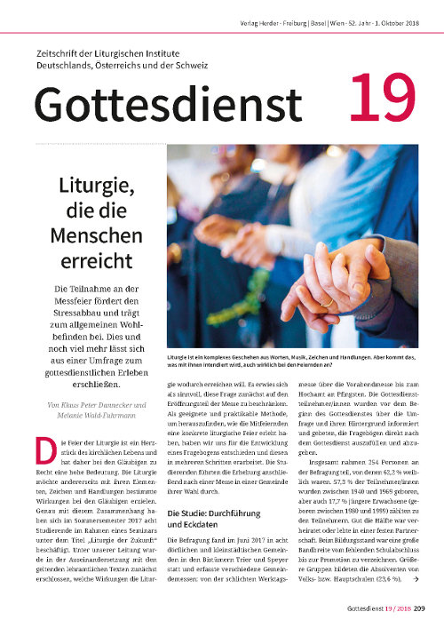 Gottesdienst 19 / 2018