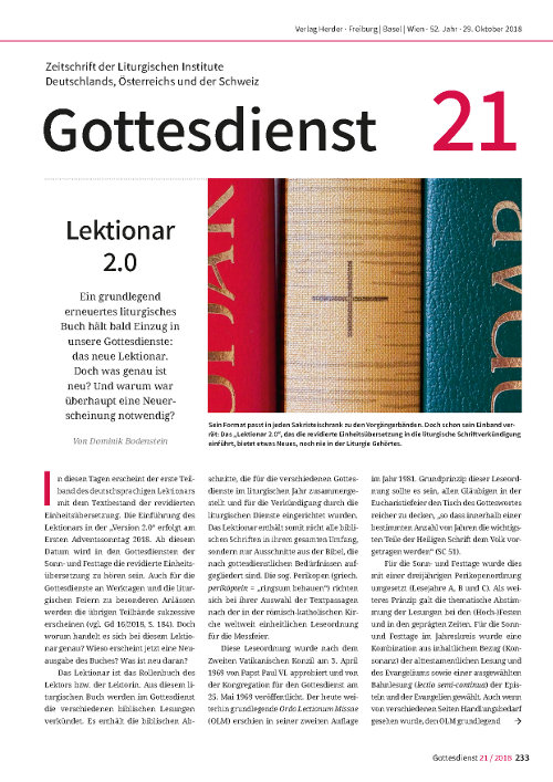 Gottesdienst 21 / 2018