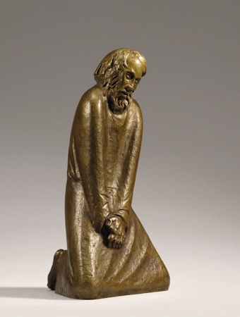 „Der Zweifler“ (1930/31) von Ernst Barlach ist zusammen mit dem Evangelium vom zweifelnden Thomas (Joh 20,24-29) Ausgangspunkt der Betrachtung des Bußgottesdienstes.