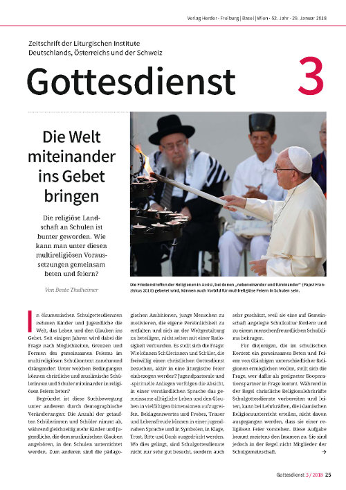 Gottesdienst 3 / 2018