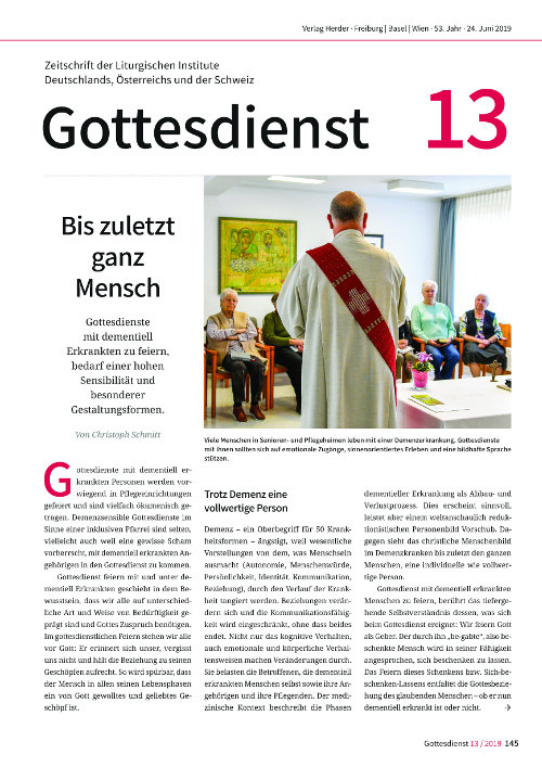 Gottesdienst 13 / 2019