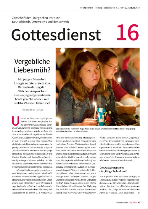 Gottesdienst 16/2019