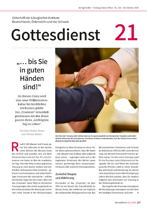 Gottesdienst 21/2019