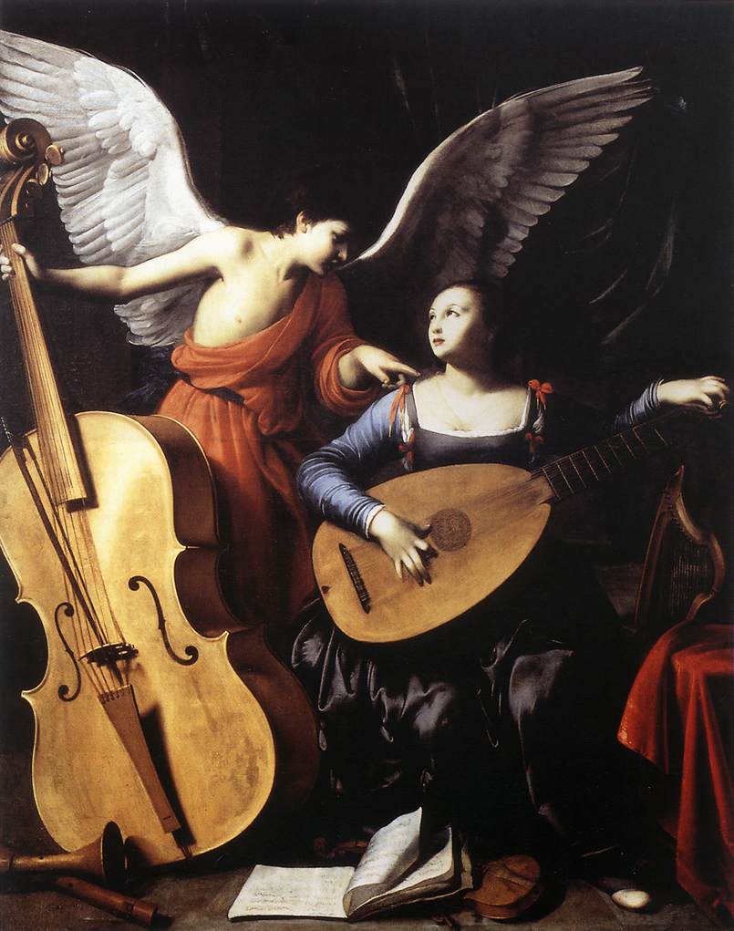 Heilige Cäcilia mit Mandoline
