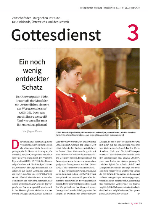 Gottesdienst 3 / 2018