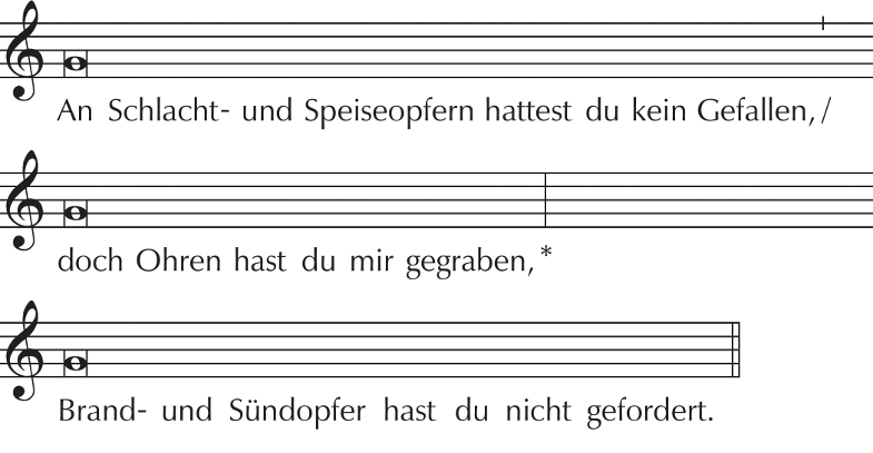 Notenbeispiel 1: Ps 40,7