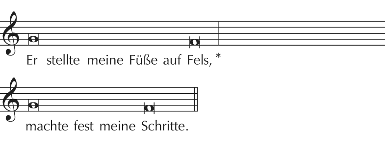 Notenbeispiel 2: Ps 40,3