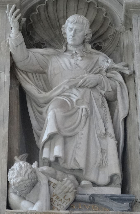 Statue des heiligen Louis-Marie Grignion de Montfort im Petersdom