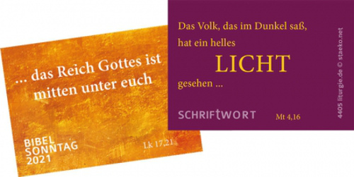 Schriftwortkargen zum Sonntag des Wortes Gottes