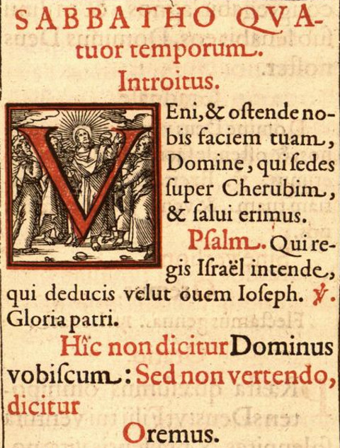 Introitus Quatembersamstag vor dem 4. Advent, Missale Trevirense, 1608
