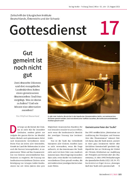 Gottesdienst 17/2021