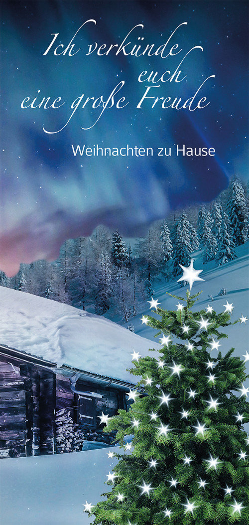 Faltblatt Ich verkündige euch eine große Freude. Weihnachten zuhause