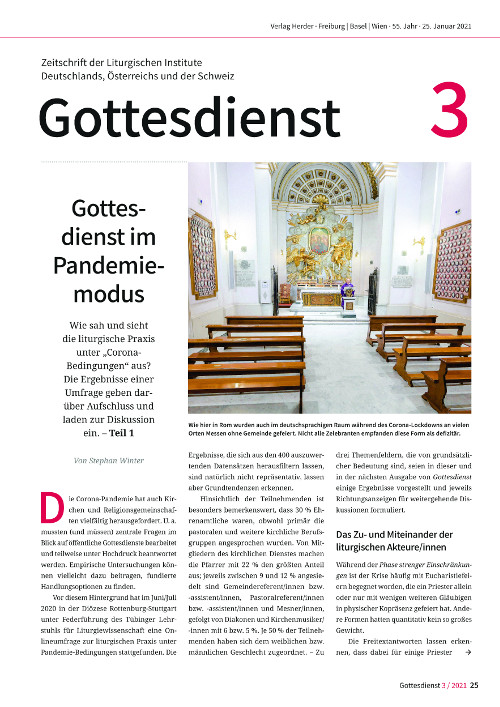 Gottesdienst 3/2021