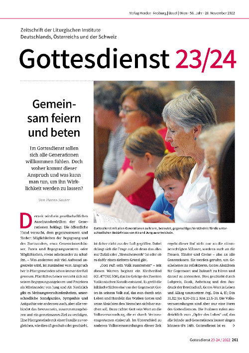 Gottesdienst 23-24/2022