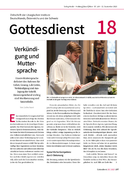 Gottesdienst 18/2023