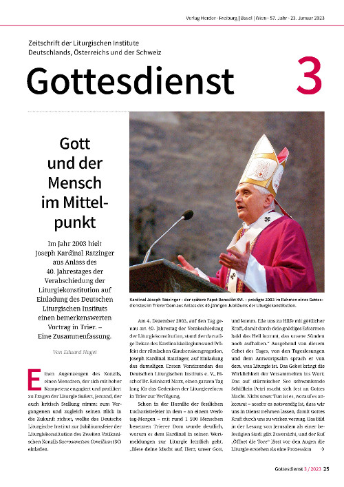 Gottesdienst 3/2023