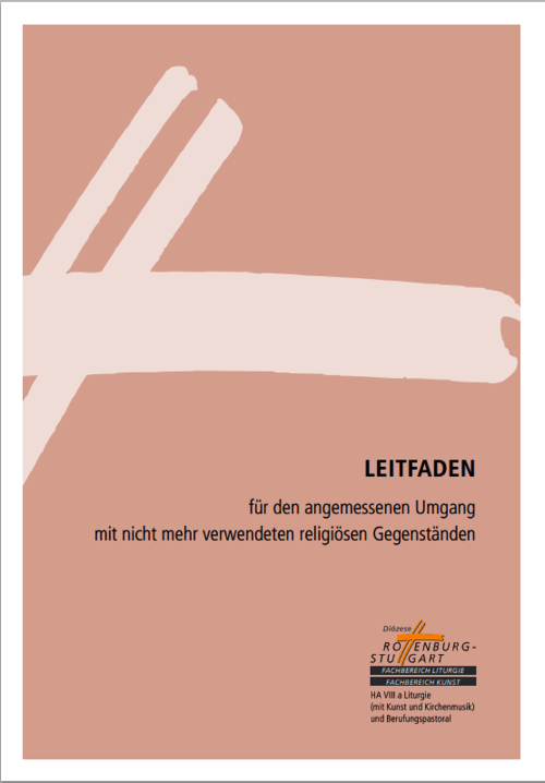 Cover "Leitfaden für den angemessenen Umgang mit nicht mehr verwendeten religiösen Gegenständen"