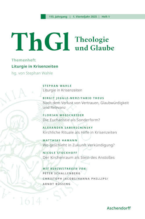 Cover Theologie und Glaube 1/2025