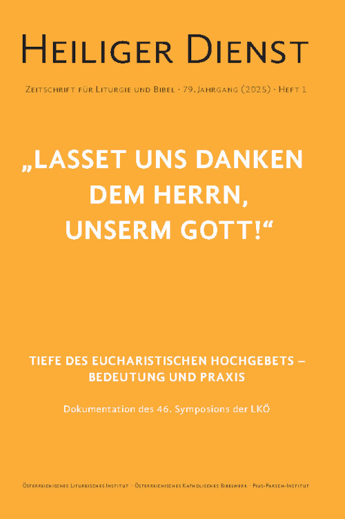 Titelseite Heiliger Dienst Heft 1/2025