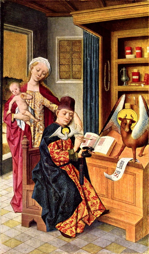 Hermen Rode: Inspiration des Hl. Lukas (1484)