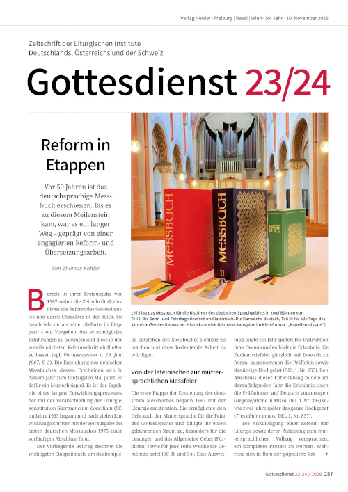 23-24 / 2025: 10. November 2025