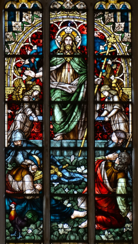 Auferstehungsfenster, Thomaskirche/Leipzig 
