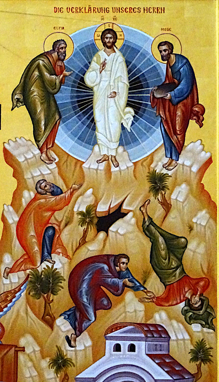 Verklärung des Herrn (Heilig-Rock-Ikone, Trier, Ausschnitt)