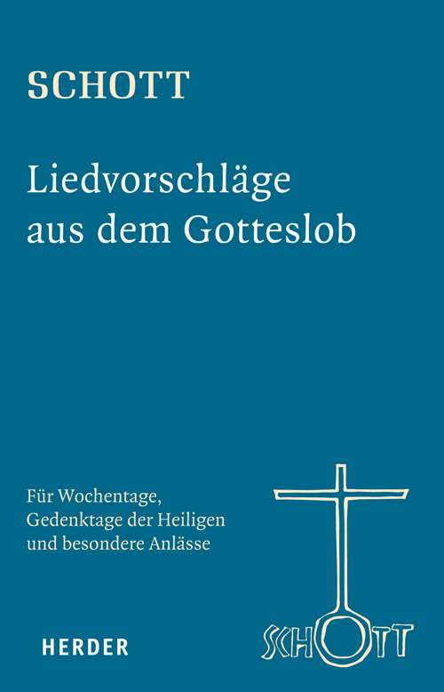 Cover Schott-Liedvorschläge für Wochentage