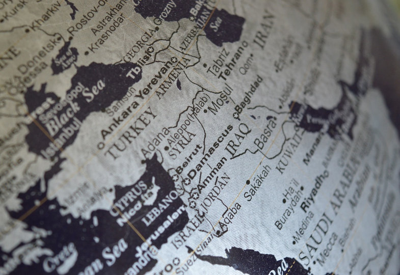Landkarte Naher Osten