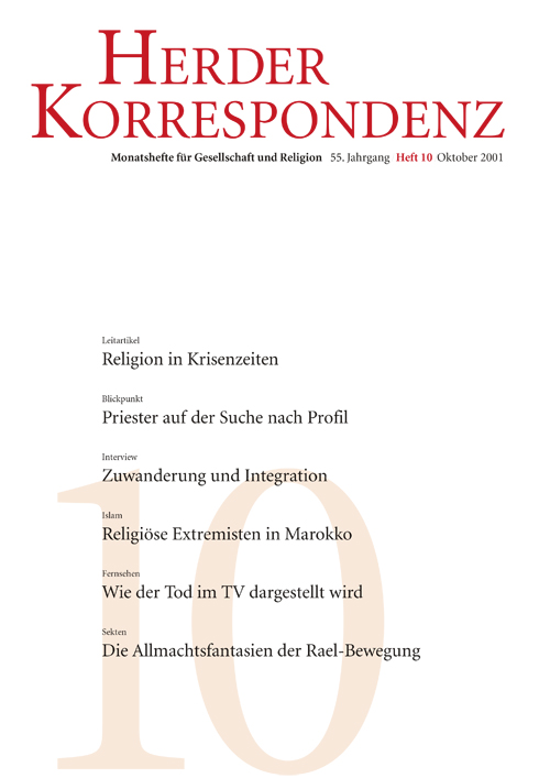 Herder Korrespondenz. Monatsheft für Gesellschaft und Religion 55 (2001) Heft 10