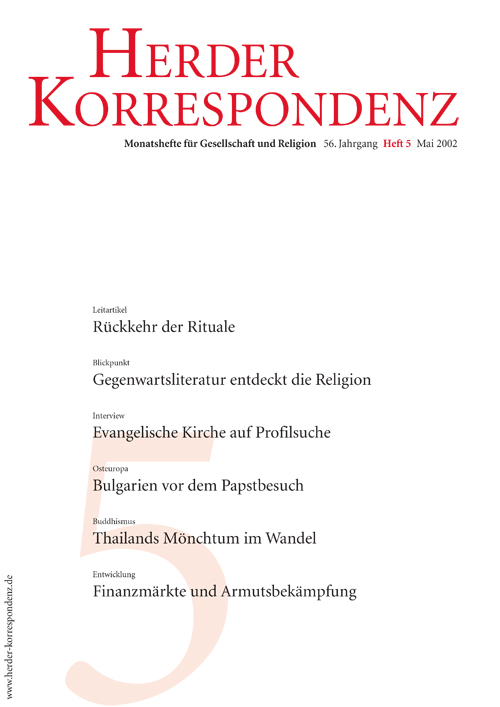   Herder Korrespondenz. Monatsheft für Gesellschaft und Religion 56 (2002) Heft 5