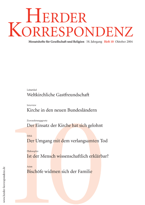   Herder Korrespondenz. Monatsheft für Gesellschaft und Religion 58 (2004) Heft 10