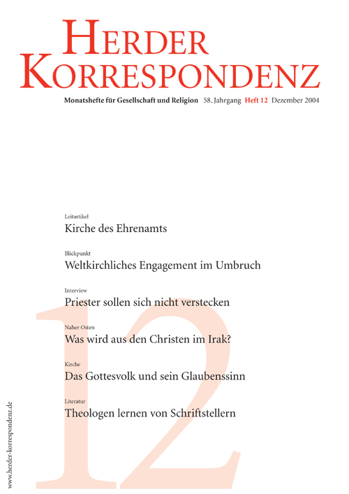   Herder Korrespondenz. Monatsheft für Gesellschaft und Religion 58 (2004) Heft 12