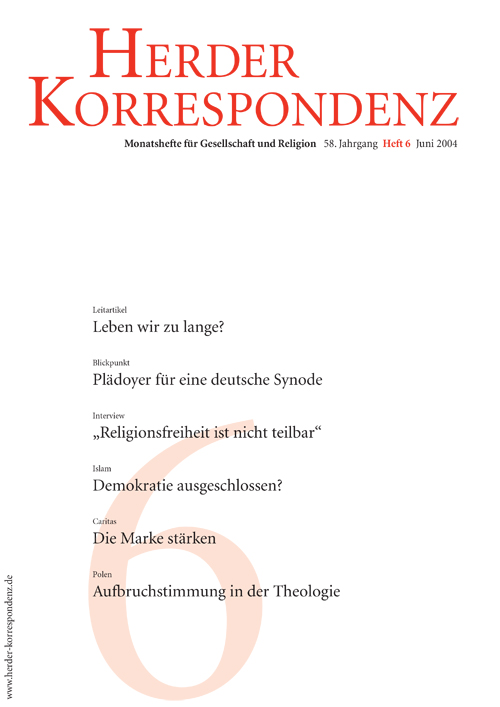   Herder Korrespondenz. Monatsheft für Gesellschaft und Religion 58 (2004) Heft 6